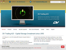 Tablet Screenshot of dvtrading.com